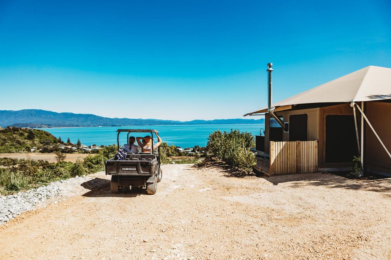 Hotel Drift Off Grid Luxury Eco Glamping Tarakohe Esterno foto